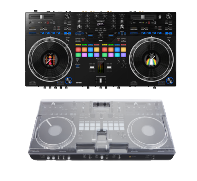 Pioneer DJ DDJ-REV7 + Decksaver Pioneer DDJ-REV7 Cover