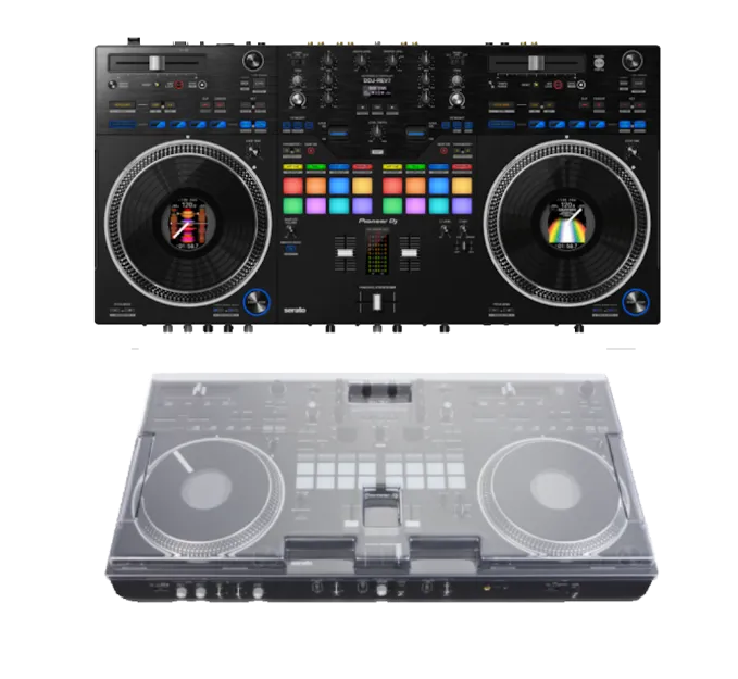 Pioneer DJ DDJ-REV7 + Decksaver Pioneer DDJ-REV7 Cover