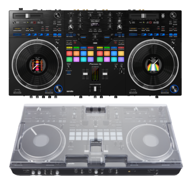 Pioneer DJ DDJ-REV7 + Decksaver Pioneer DDJ-REV7 Cover