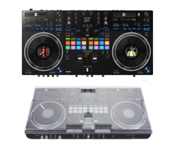 Pioneer DJ DDJ-REV7 + Decksaver Pioneer DDJ-REV7 Cover