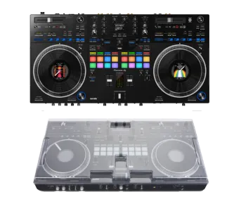 Pioneer DJ DDJ-REV7 + Decksaver Pioneer DDJ-REV7 Cover