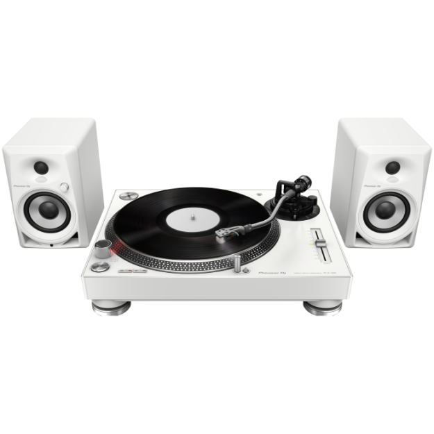 Pioneer DJ PLX-500-W + Pioneer DM-40D-W
