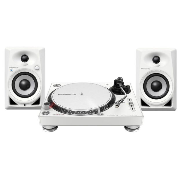 Pioneer DJ PLX-500-W + Pioneer DM-50D-BT-W