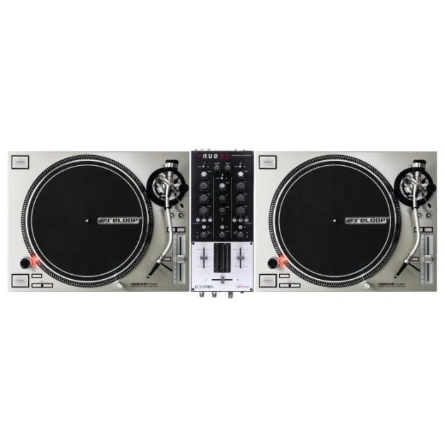 Reloop RP-7000 MK2 Silver SET + Ecler NUO 2.0