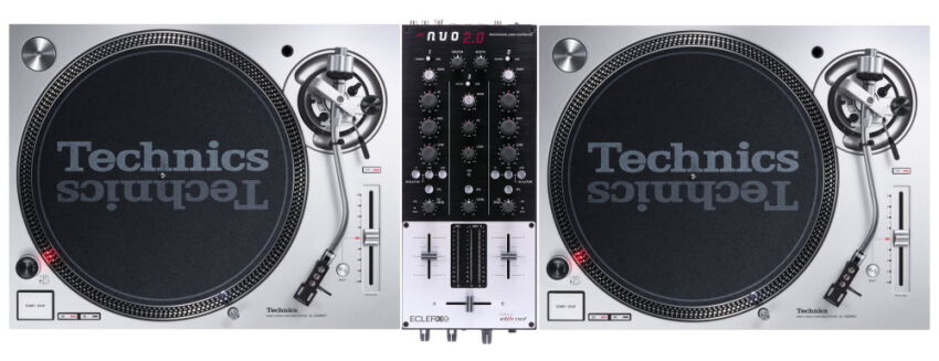 Technics SL-1200 MK7 Silver SET + Ecler NUO 2.0