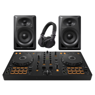 Pioneer DJ DDJ-FLX4 + Pioneer DM-40D + Pioneer HDJ-CUE1