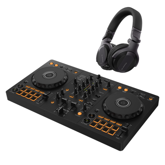 Pioneer DJ DDJ-FLX4 + Pioneer HDJ-CUE1 Bluetooth Black
