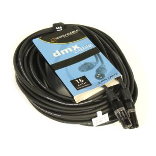 Accu-Cable AC-DMX3/15 3-pin XLR f - 3-pin XLR m DMX 15m