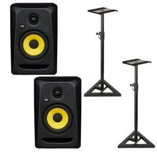 KRK RP5 Rokit Classic 5 Monitor Pack + Caymon CST420/B SET