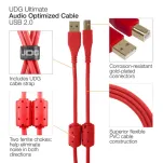 UDG Ultimate Audio Cable USB 2.0 A-B Red Straight 2m - 5
