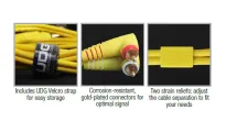UDG ULT Cable 2xRCA ST AG Black 3m U97005BL - 2