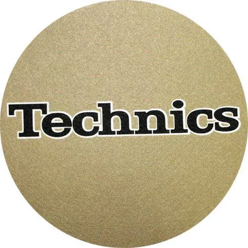 Technics złote/czarne (para slipmat)