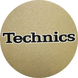 Technics złote/czarne (para slipmat)