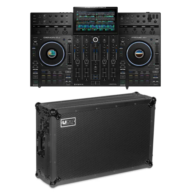 Denon DJ PRIME 4+ & UDG Flight Case Denon Prime 4+