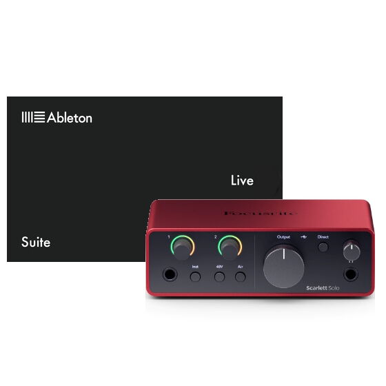Focusrite Scarlett Solo 4Gen & Ableton Live 12 Suite