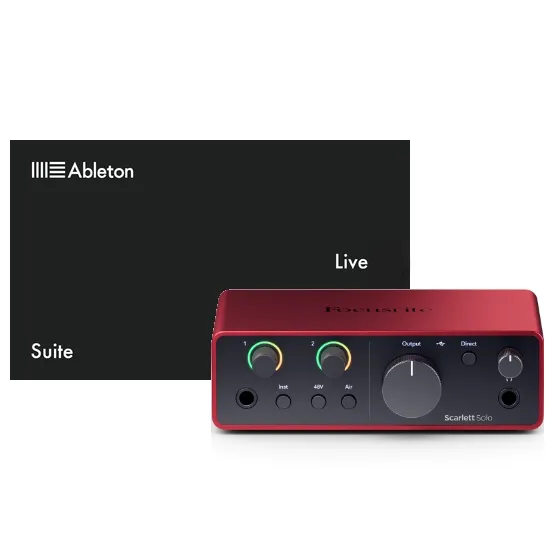 Ableton Live 12 Suite & Focusrite Scarlett Solo 4Gen PAKIET ABLETON LIVE SUITE !