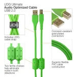 UDG Ultimate Audio Cable USB 2.0 A-B Green Angled 2m - 4