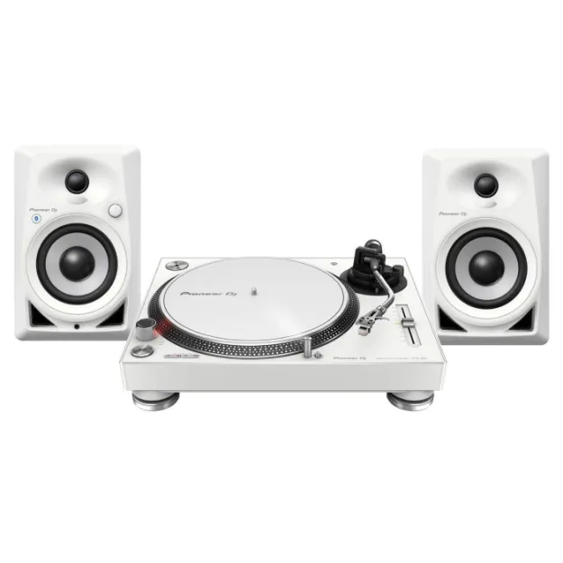 Pioneer DJ PLX-500-W + Pioneer DM-40D-BT-W