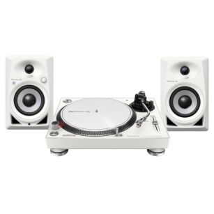 Pioneer DJ PLX-500-W + Pioneer DM-40D-BT-W 