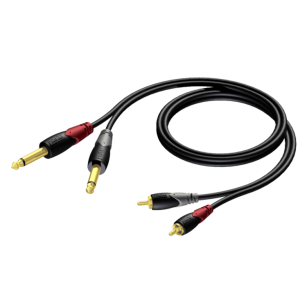 ProCab CLA631 ( 2x RCA M - 2x TS Jack 6,3 M ) 5m