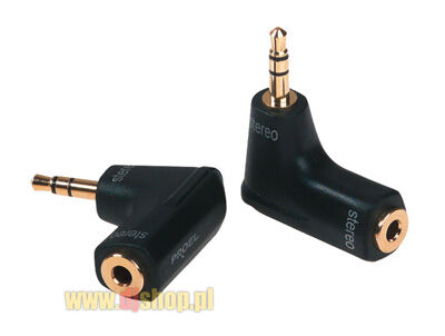 Die Hard adapter GL DHPA122A stereo mini jack M - stereo mini jack F kątowy