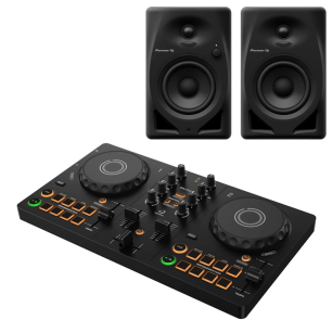 AlphaTheta DDJ-FLX2 + Pioneer DJ DM-40D