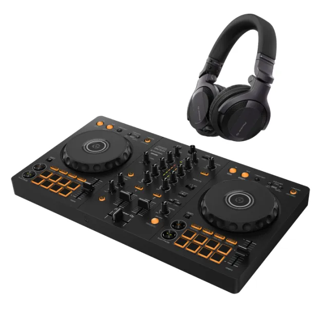 Pioneer DJ DDJ-FLX4 + Pioneer HDJ-CUE1 Black