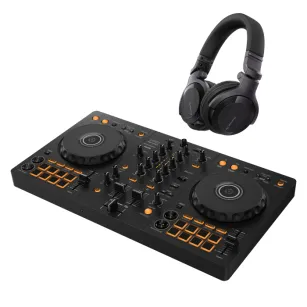 Pioneer DJ DDJ-FLX4 + Pioneer HDJ-CUE1 Black