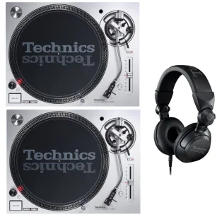 Technics SL-1200 MK7 Silver SET + Technics EAH-DJ1200
