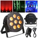 Light4Me PENTA PAR 8x12W MKII RGBWA LED slim - 8