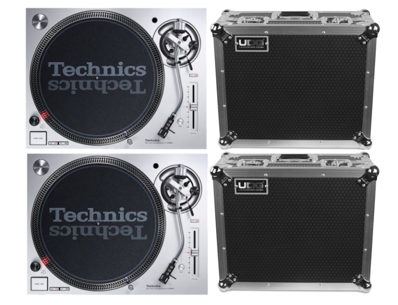 Technics SL-1200 MK7 SET + 2x UDG Flight Case Turntable Silver