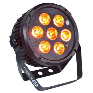 Light4Me BLACK PAR 7x10W LED RGBWA 