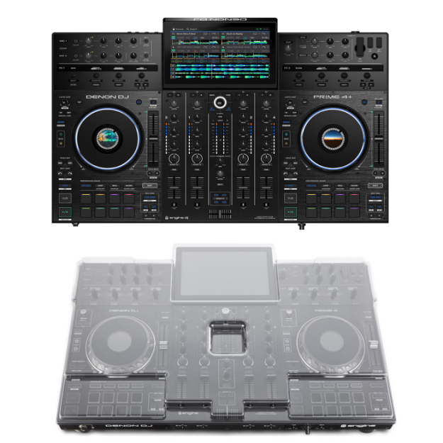 Denon DJ PRIME 4+ & Decksaver Denon Prime 4+ Cover