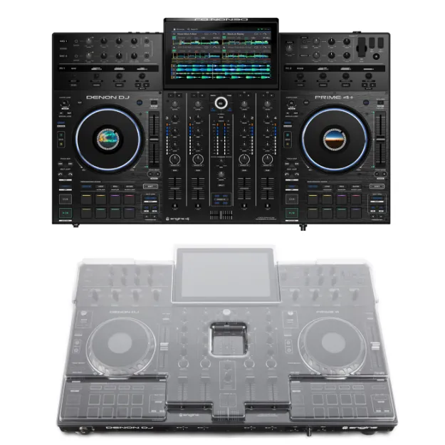 Denon DJ PRIME 4+ & Decksaver Denon Prime 4+ Cover