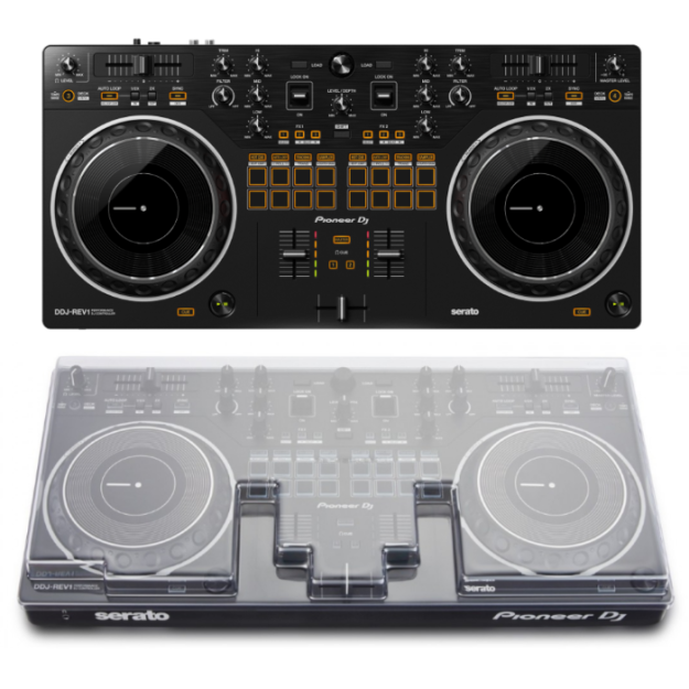 Pioneer DJ DDJ-REV1 + Decksaver Pioneer DDJ-REV1