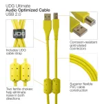 UDG Ultimate Audio Cable USB 2.0 A-B Yellow Straight 3m - 5