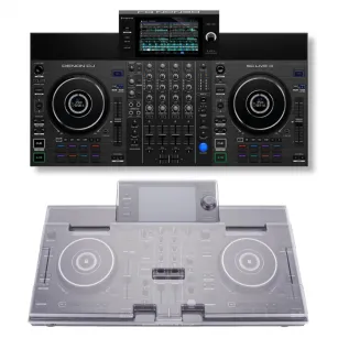 Denon DJ SC LIVE 4 + Decksaver Denon DJ SC LIVE 4 Cover