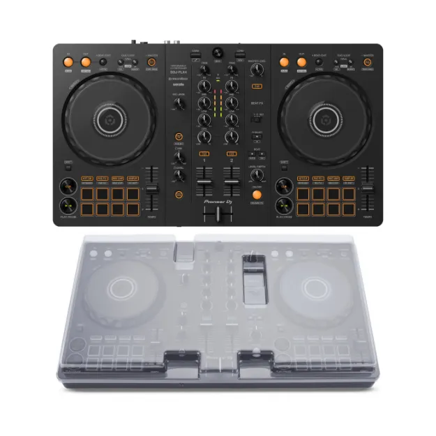 Pioneer DJ DDJ-FLX4 + Decksaver Pioneer DDJ-FLX4