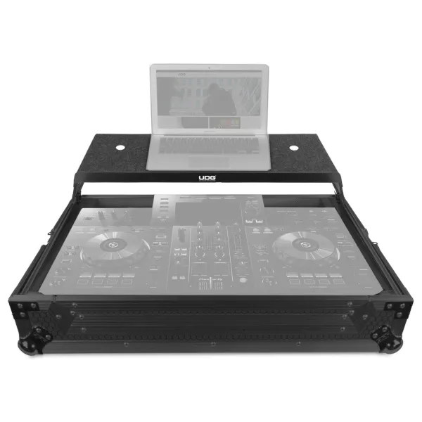 UDG Ultimate Flight Case Pioneer DJ XDJ-RR Black Plus (Laptop Shelf)