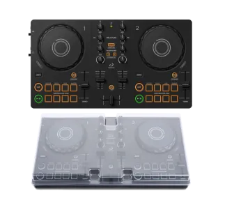 AlphaTheta DDJ-FLX2 + Decksaver AlphaTheta DDJ-FLX2 Cover
