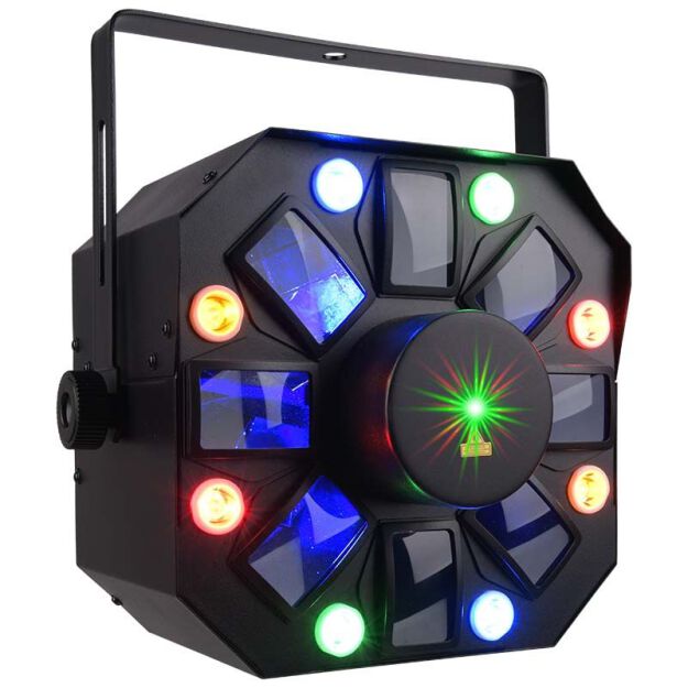 Light4Me OCTALED RGBWA Flower Laser Stroboskop