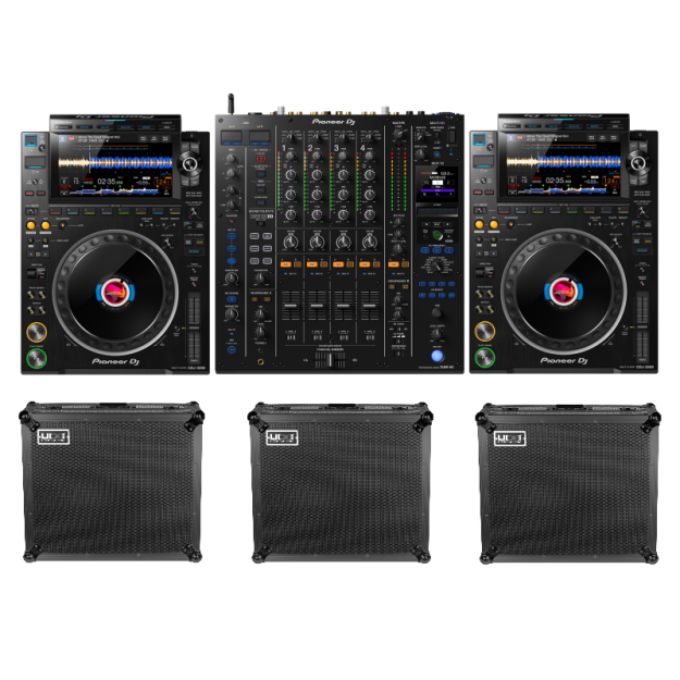 Pioneer DJ CDJ-3000 SET + DJM-A9 + UDG Flight Case SET