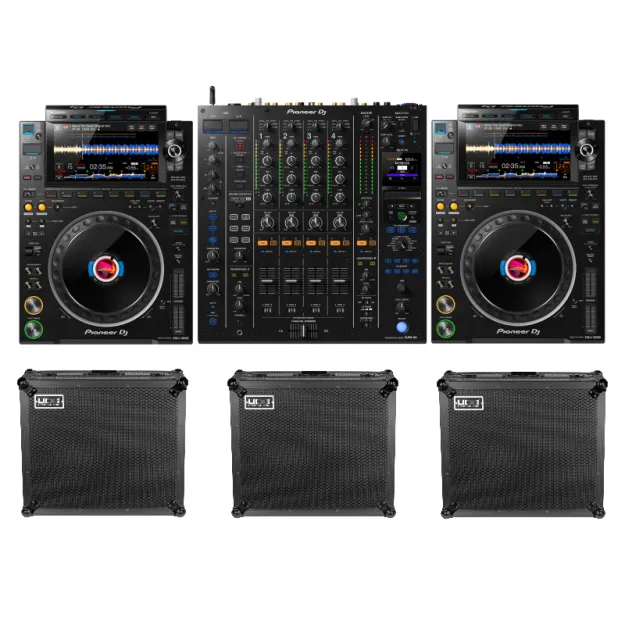 Pioneer DJ CDJ-3000 SET + DJM-A9 + UDG Flight Case SET