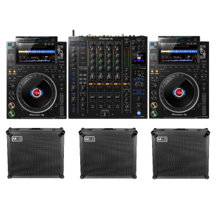 Pioneer DJ CDJ-3000 SET + DJM-A9 + UDG Flight Case SET