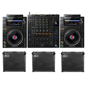 Pioneer DJ CDJ-3000 SET + DJM-A9 + UDG Flight Case SET